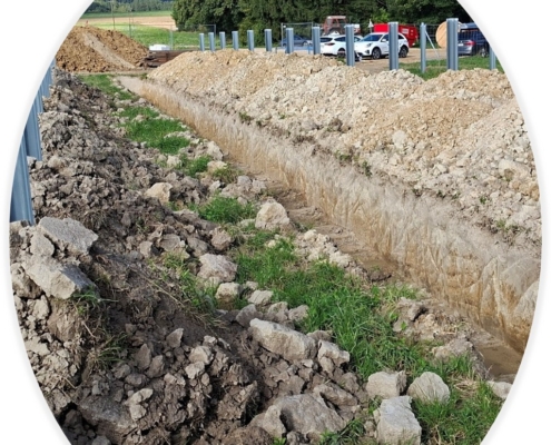 Bodenkundliche Baubegleitung Ort im Innkreis, Foto zur Verfügung gestellt von Energie AG Oberösterreich Erzeugung GmbH Bodenkundliche Baubegleitung, AGRI PV Anlage Ort im Innkreis, Foto zur Verfügung gestellt von Energie AG Oberösterreich Erzeugung GmbH